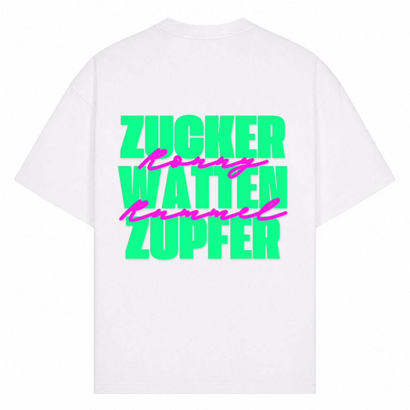 Zucker Oversized Shirt - Weiß - Rueckseite