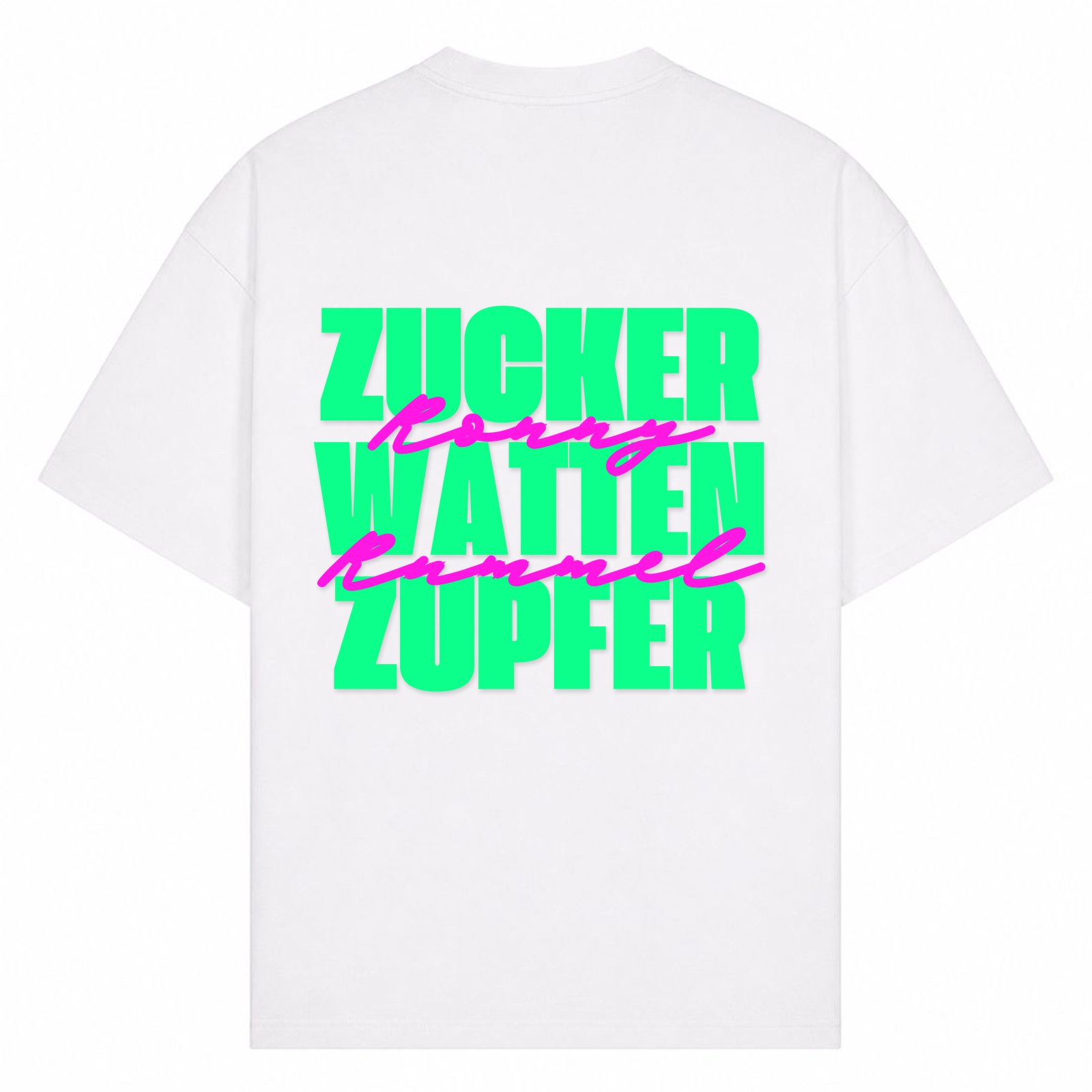Zucker Oversized Shirt - Weiß - Rueckseite