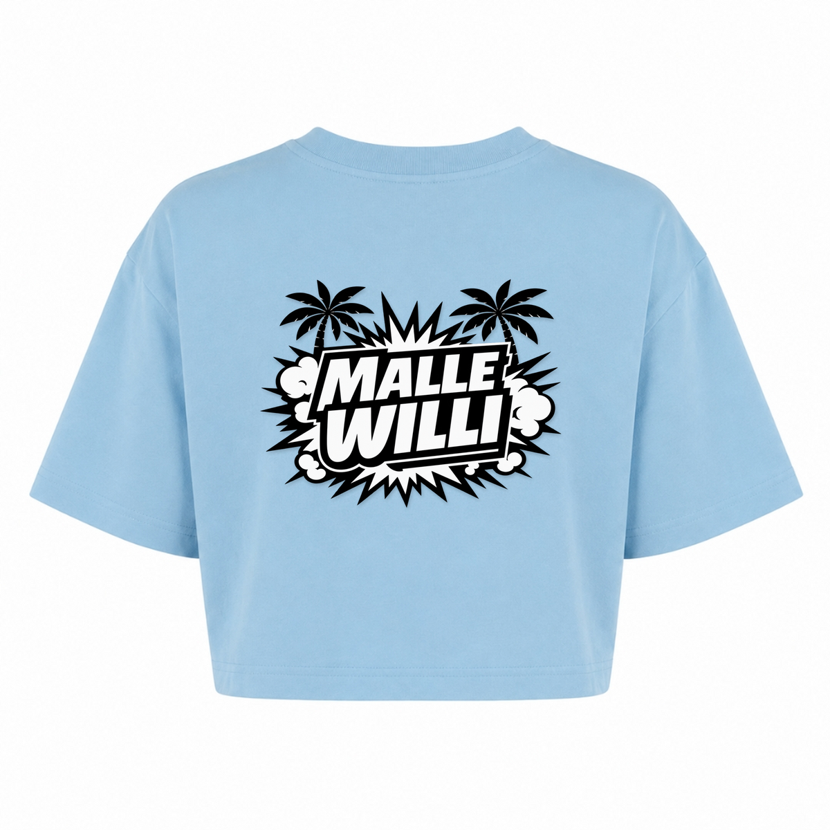 Palmen Oversized Crop Top | Malle Willi