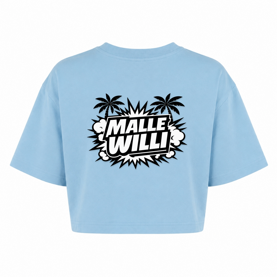 Palmen Oversized Crop Top | Malle Willi