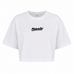Palmen Overzised Crop Top | Malle Willi - weiß