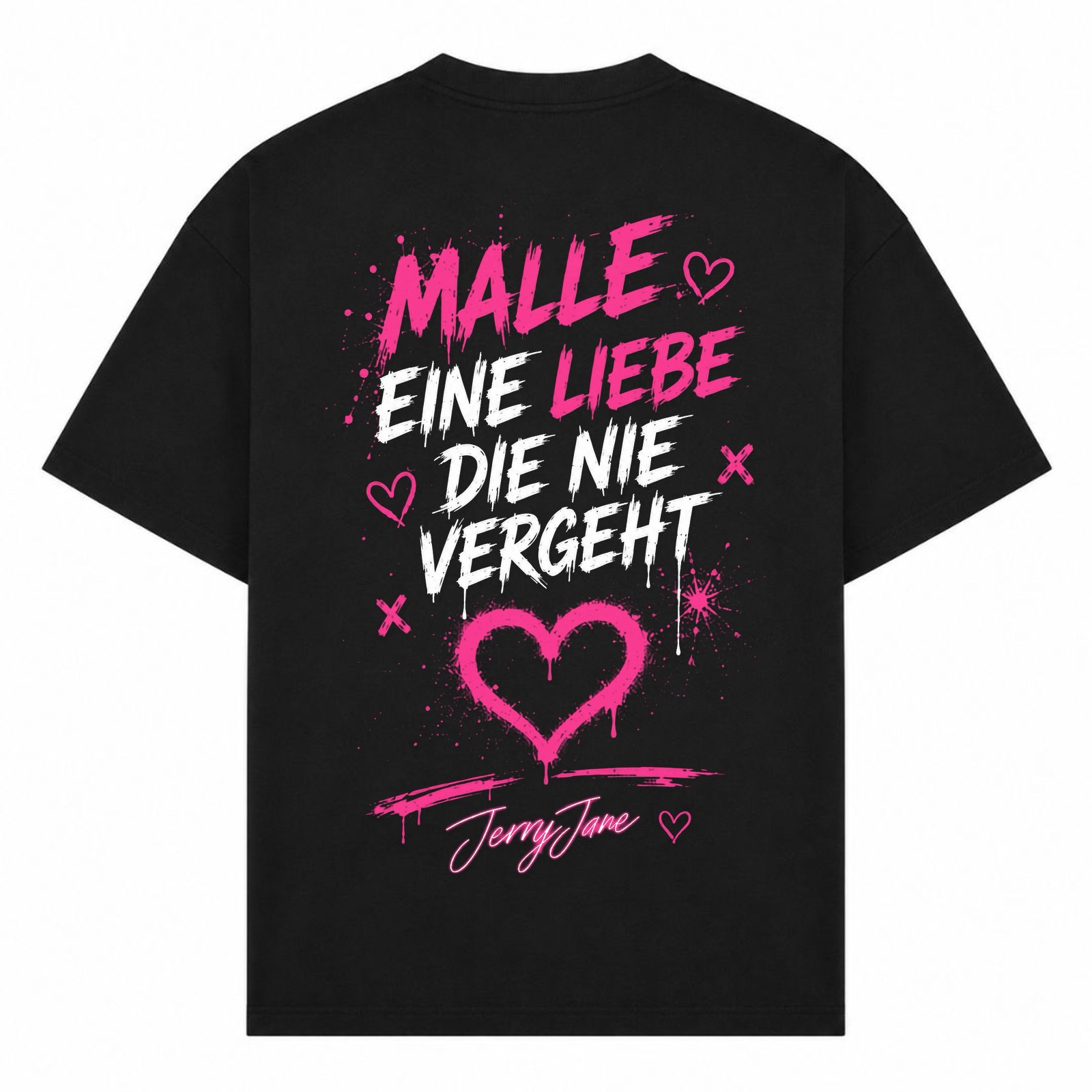 Jerry Jane Oversized Shirt - Schwarz - Rueckseite