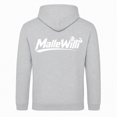 Malle Willi Basic Hoodie | Malle Willi  -  Heather Grey - Rueckseite