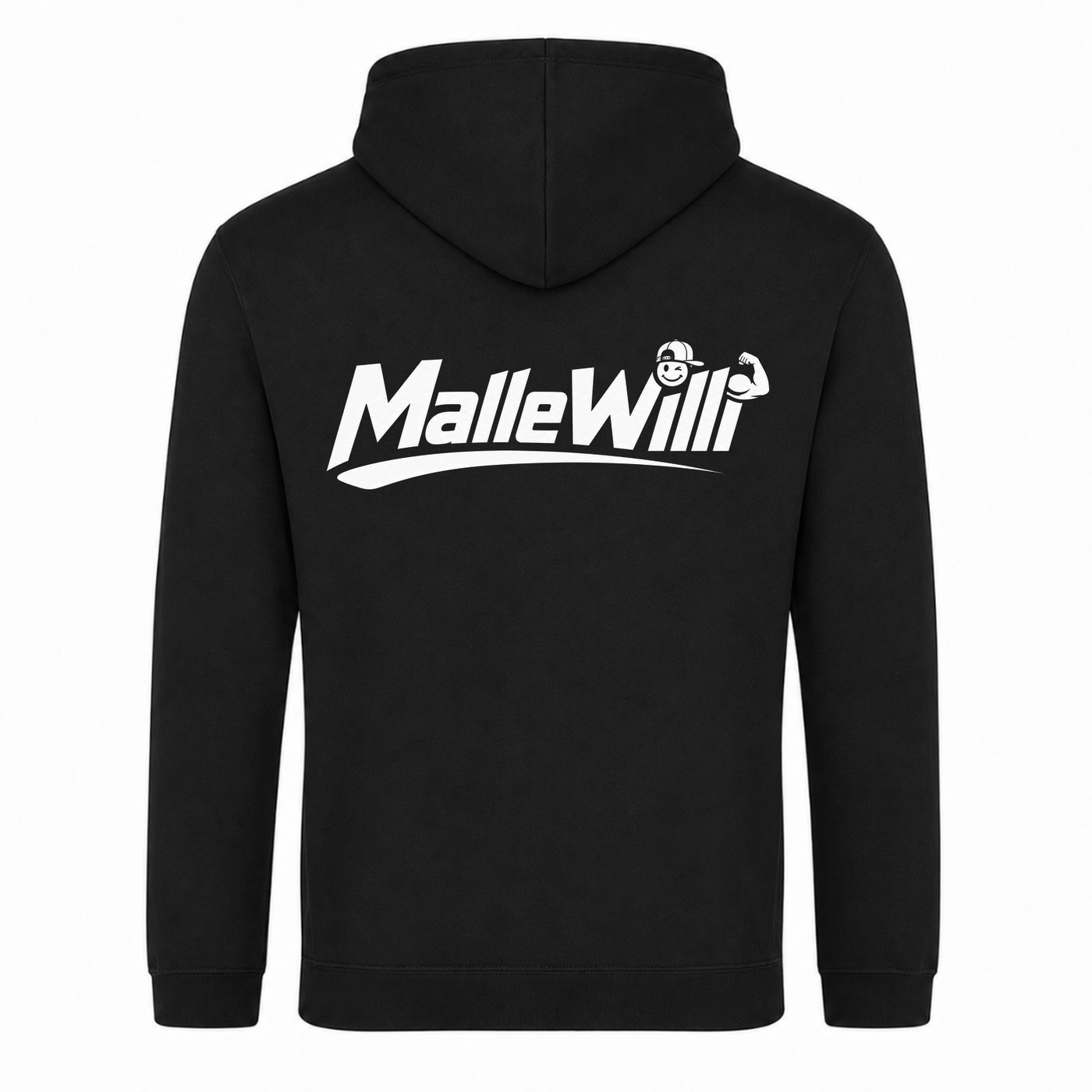 Malle Willi Basic Hoodie | Malle Willi  - Schwarz - Rueckseite