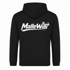 Malle Willi Basic Hoodie | Malle Willi  - Schwarz - Rueckseite