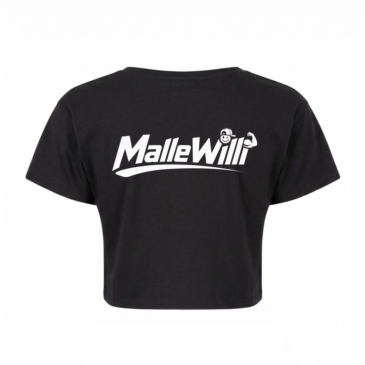 Malle Willi Crop Top | Malle Willi - schwarz - Rueckseite