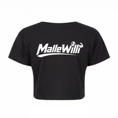 Malle Willi Crop Top | Malle Willi - schwarz - Rueckseite