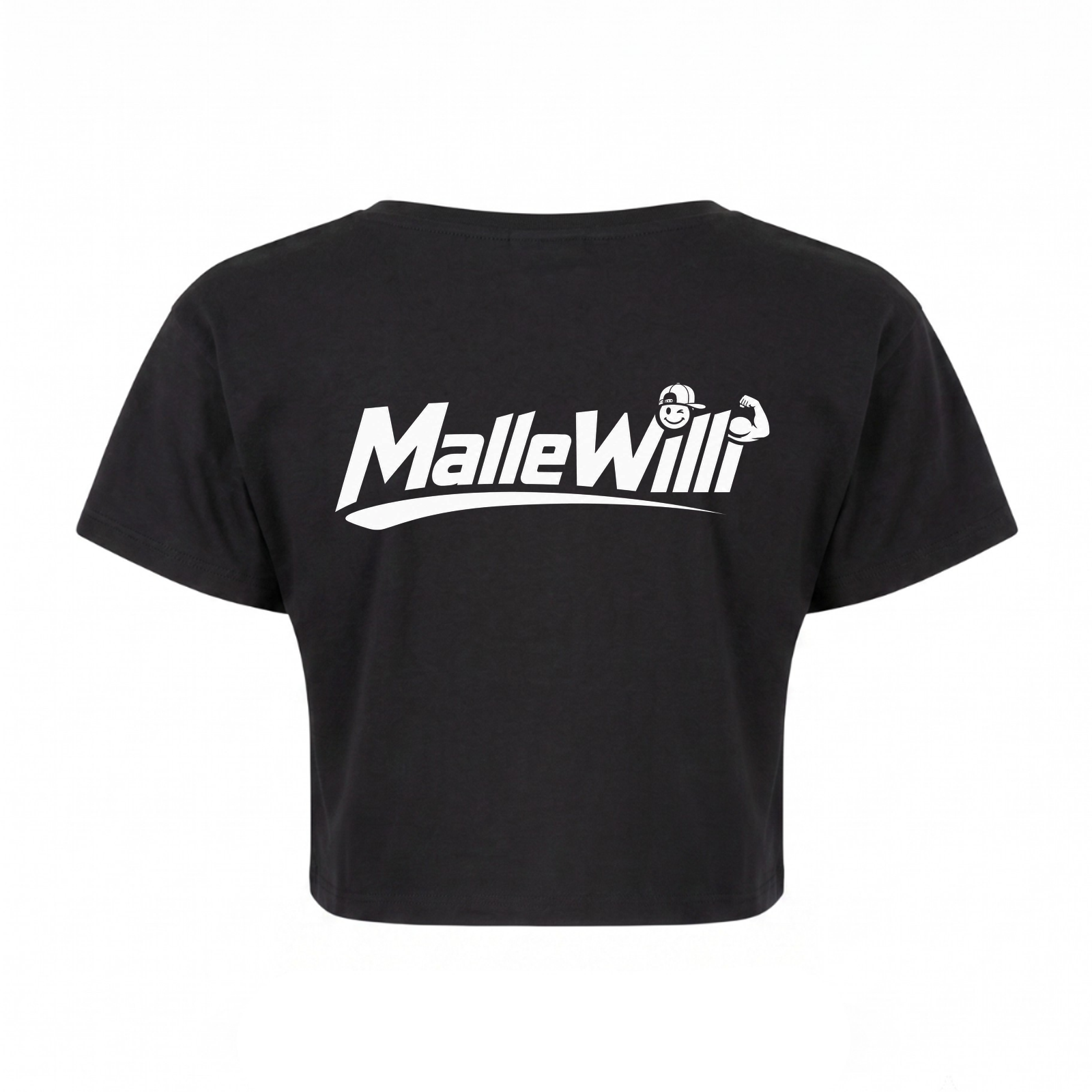 Malle Willi Crop Top | Malle Willi - schwarz - Rueckseite