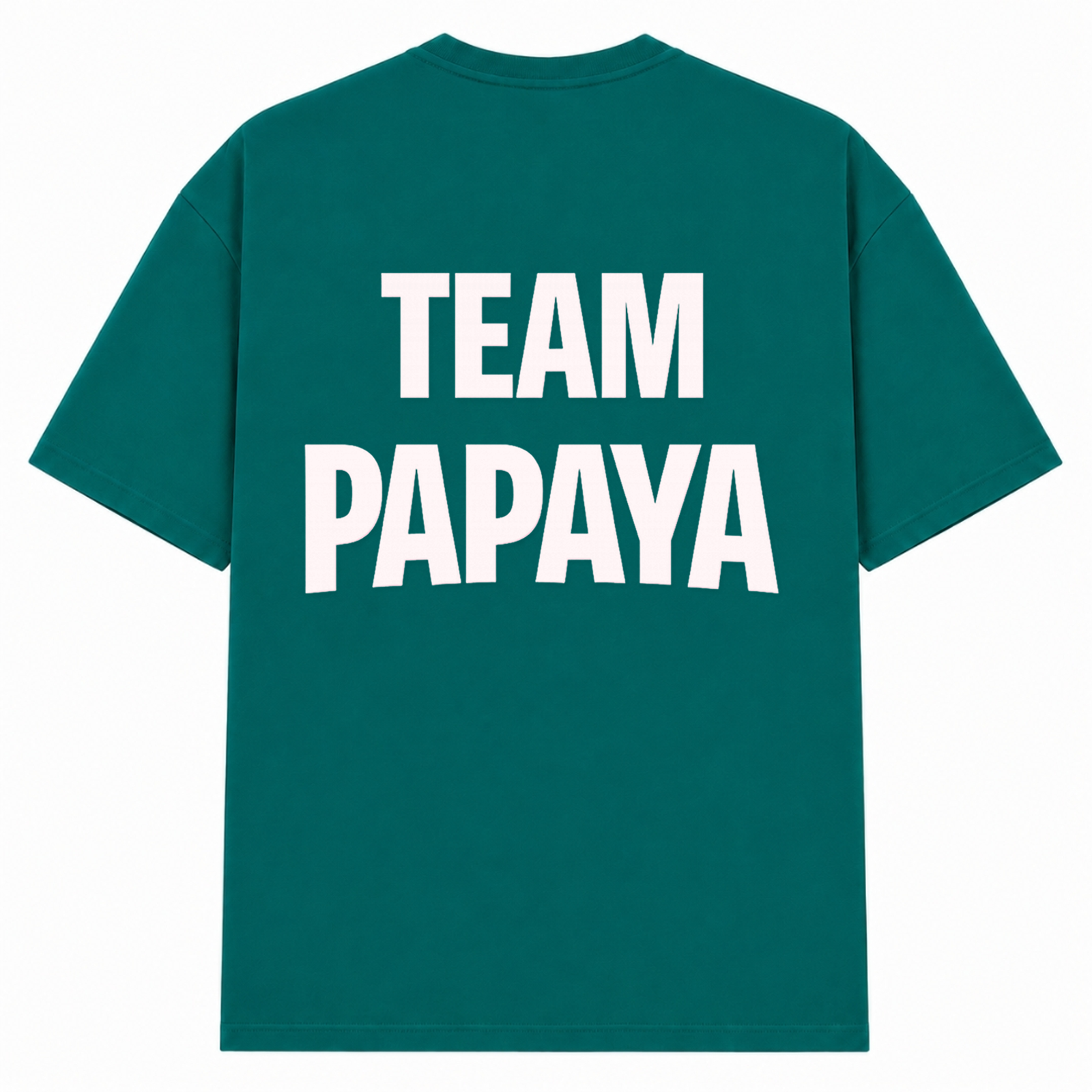 Papaya Weiß Oversized Shirt | KEJI - Green - Rueckseite