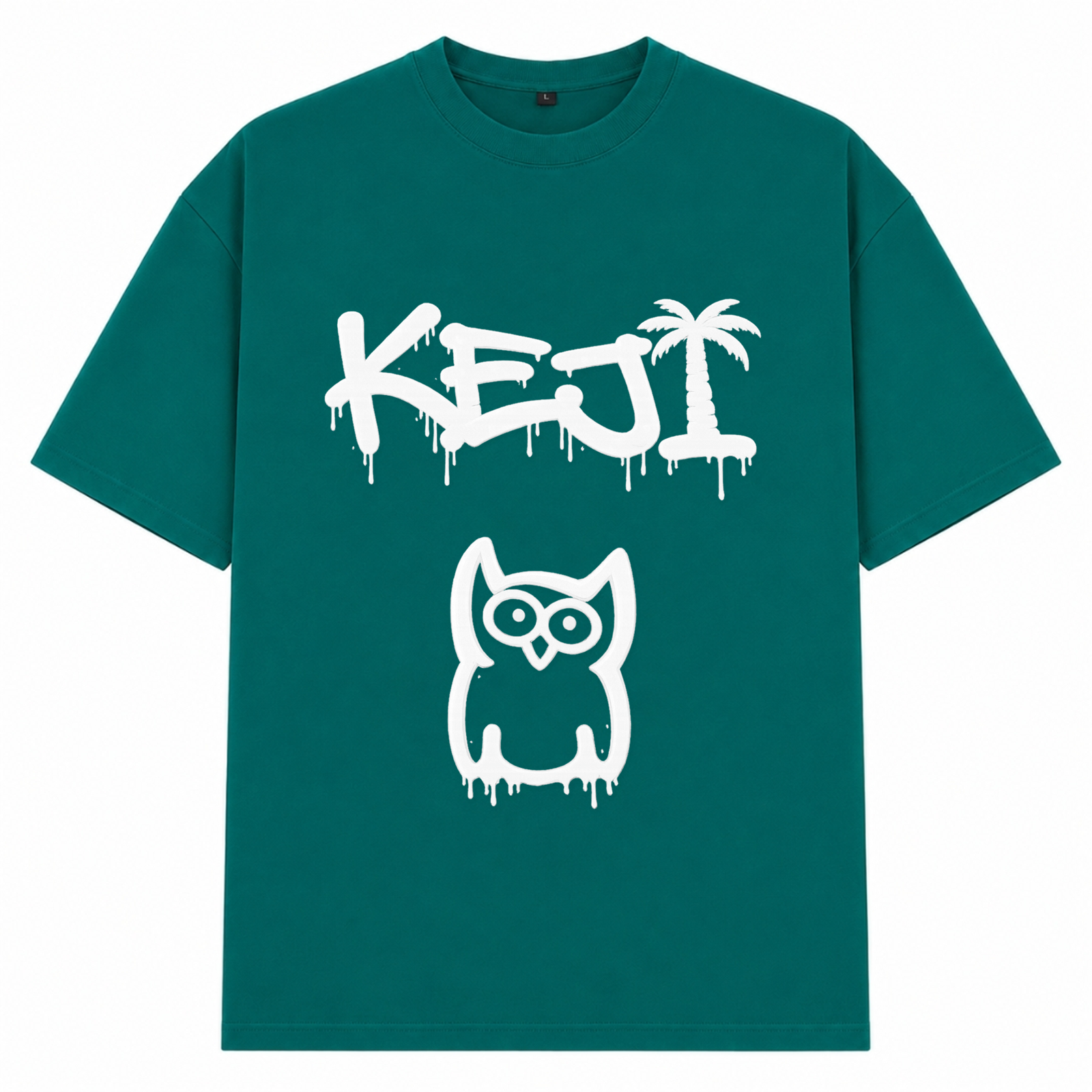 Papaya Weiß Oversized Shirt | KEJI - Green