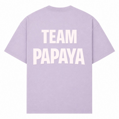 Papaya Weiß Oversized Shirt | KEJI - lilac - Rueckseite
