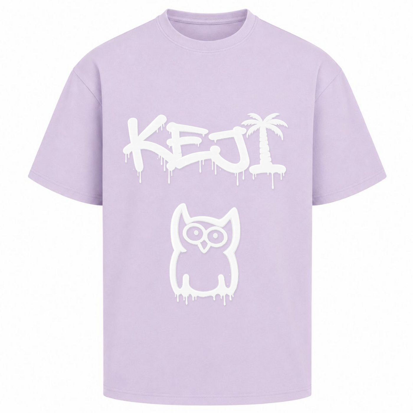 Papaya Weiß Oversized Shirt | KEJI - lilac