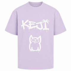 Papaya Weiß Oversized Shirt | KEJI - lilac