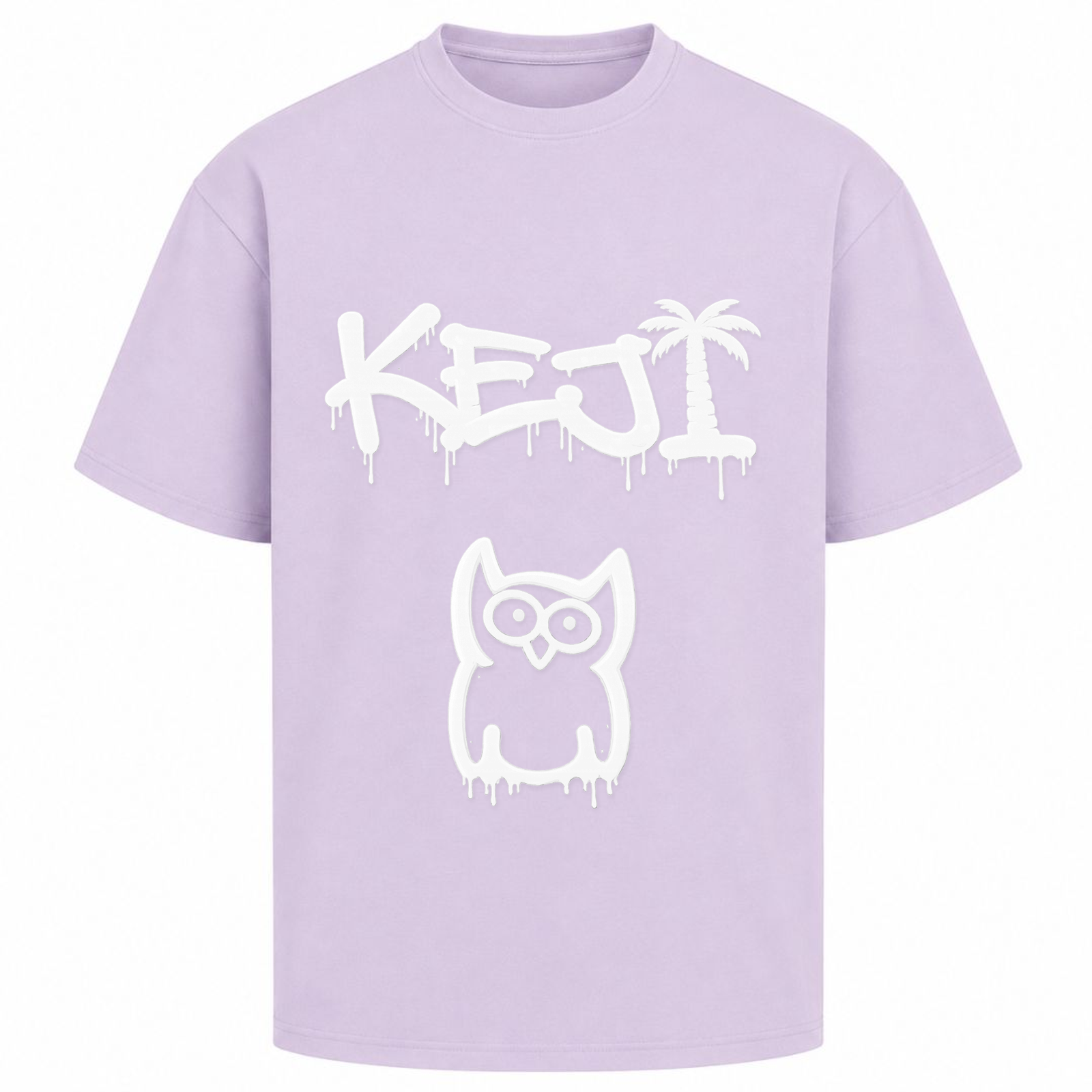 Papaya Weiß Oversized Shirt | KEJI - lilac