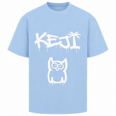 Papaya Weiß Oversized Shirt | KEJI - powder blue