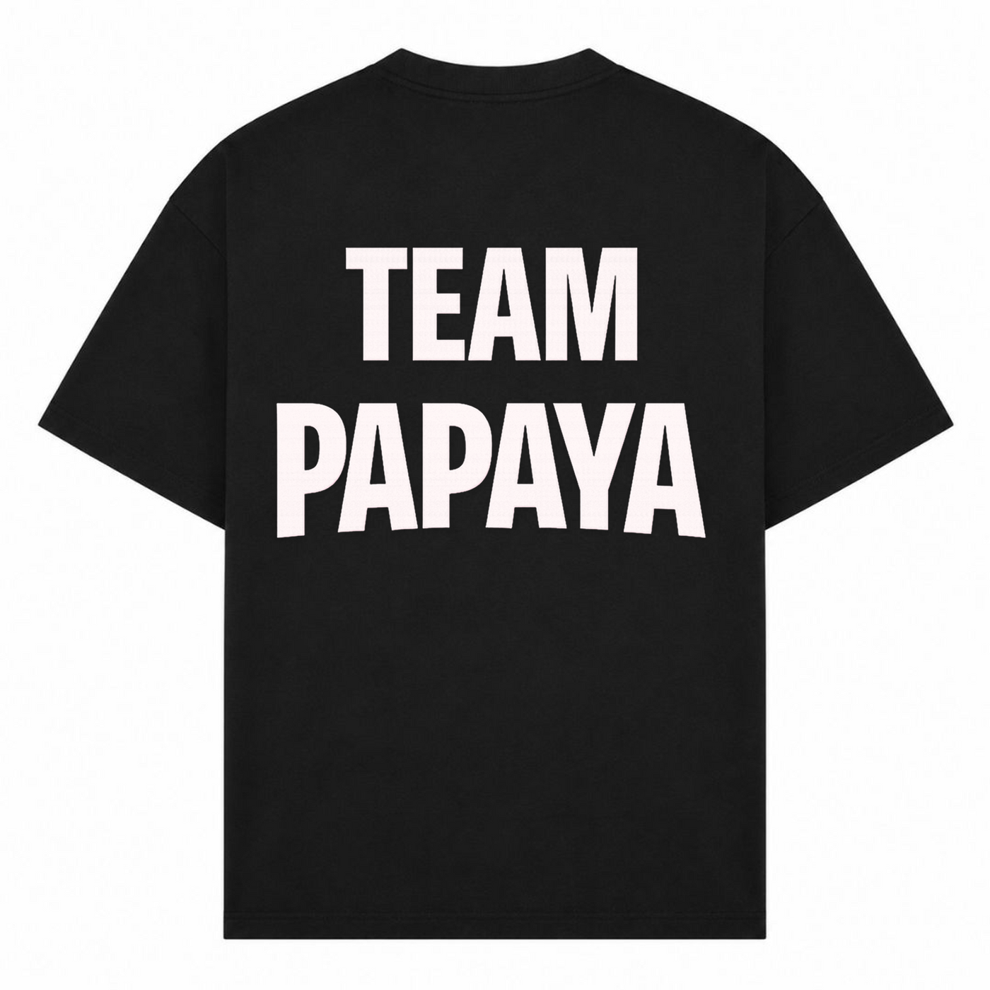 Papaya Weiß Oversized Shirt | KEJI - Schwarz - Rueckseite