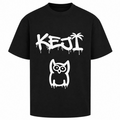 Papaya Weiß Oversized Shirt | KEJI - Schwarz