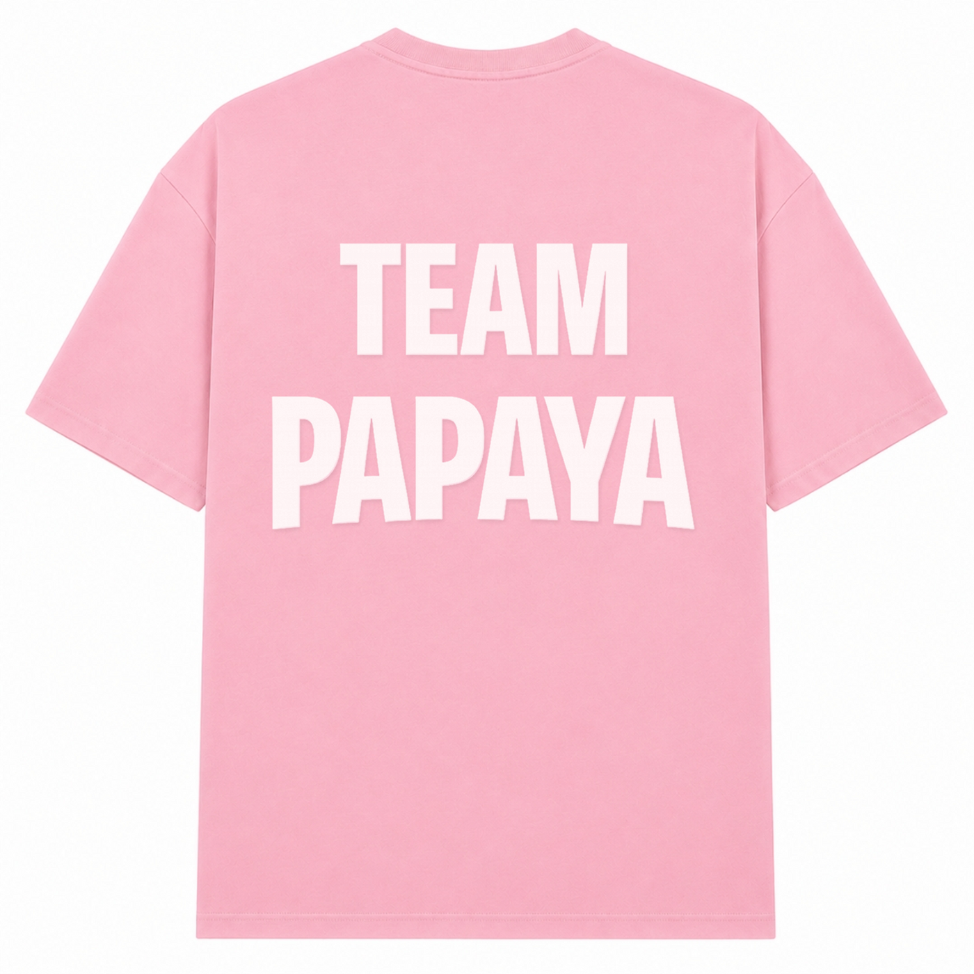 Papaya Weiß Oversized Shirt | KEJI - Soft Pink  - Rueckseite