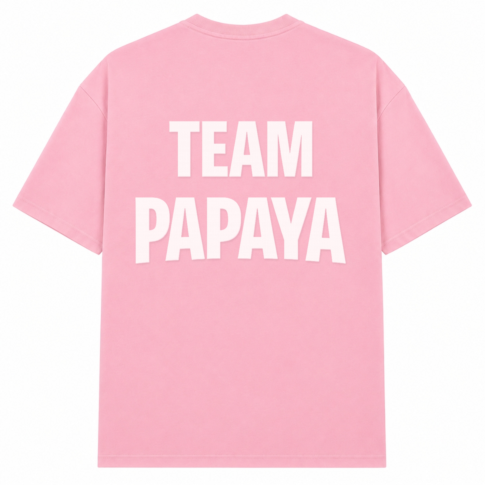 Papaya Weiß Oversized Shirt | KEJI - Soft Pink  - Rueckseite