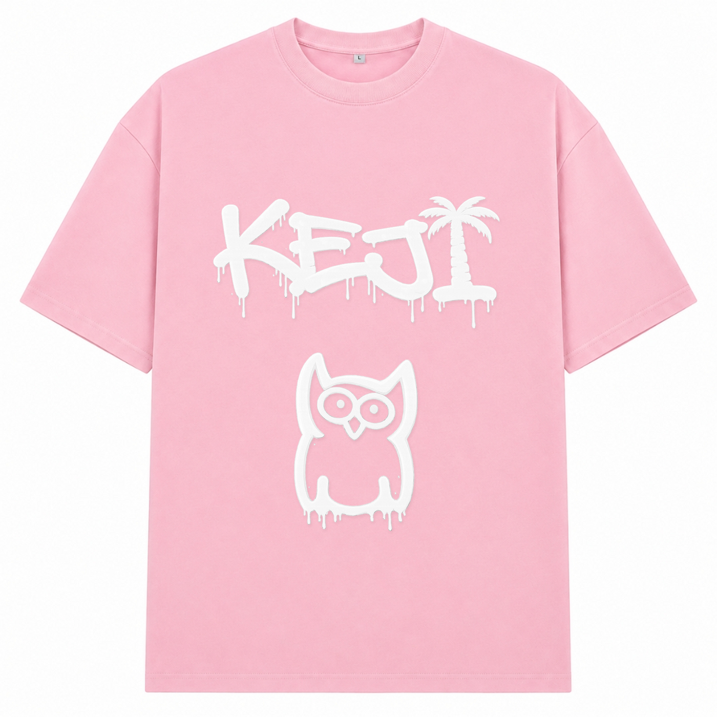 Papaya Weiß Oversized Shirt | KEJI - Soft Pink 