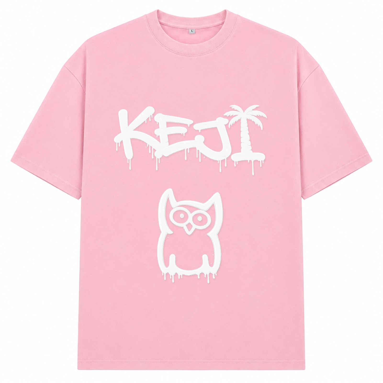 Papaya Weiß Oversized Shirt | KEJI - Soft Pink 