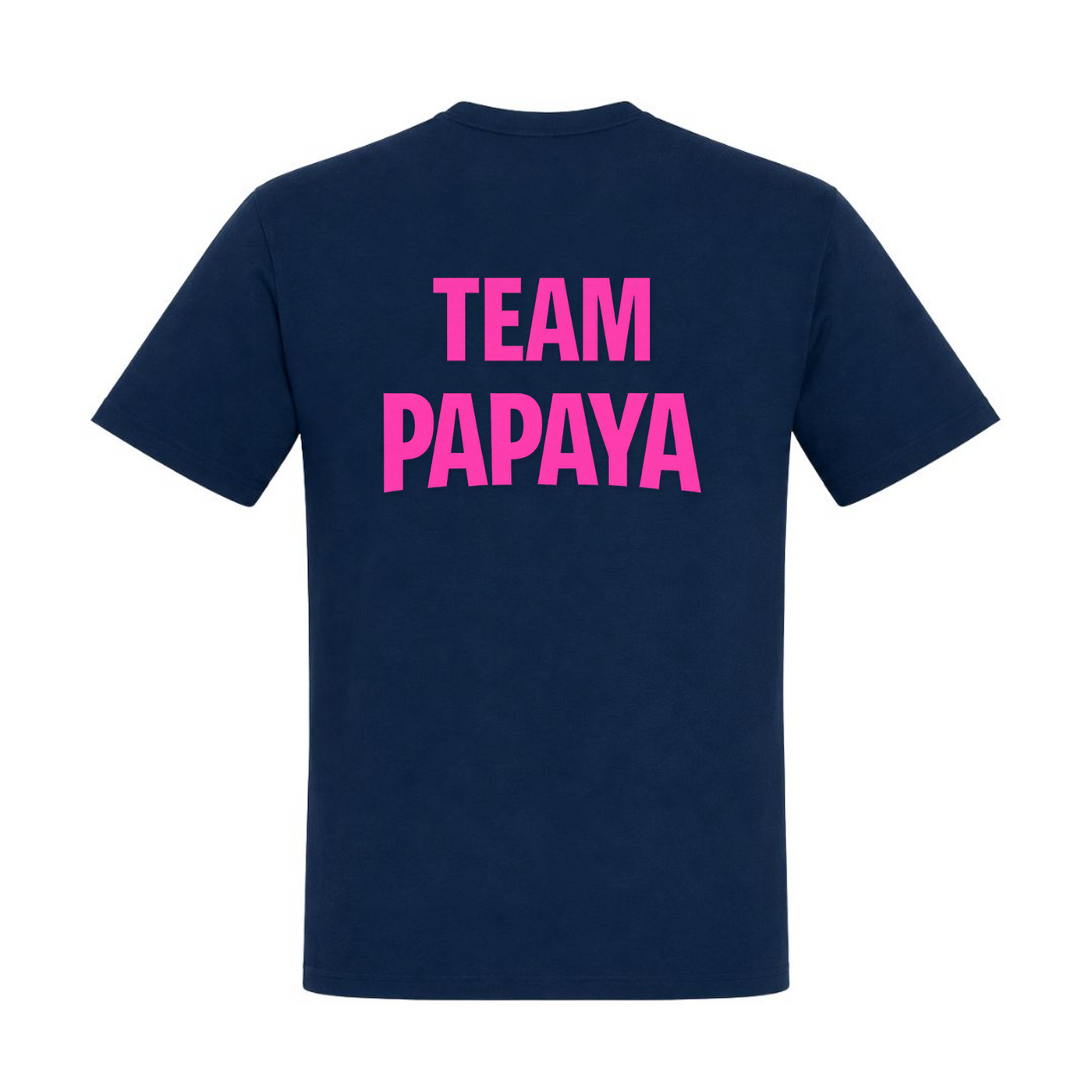 Papaya Pink Basic T-Shirt | KEJI - french navy - Rueckseite