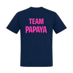 Papaya Pink Basic T-Shirt | KEJI - french navy - Rueckseite