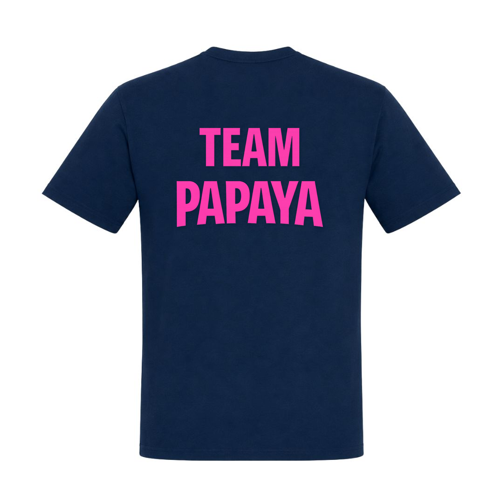 Papaya Pink Basic T-Shirt | KEJI - french navy - Rueckseite