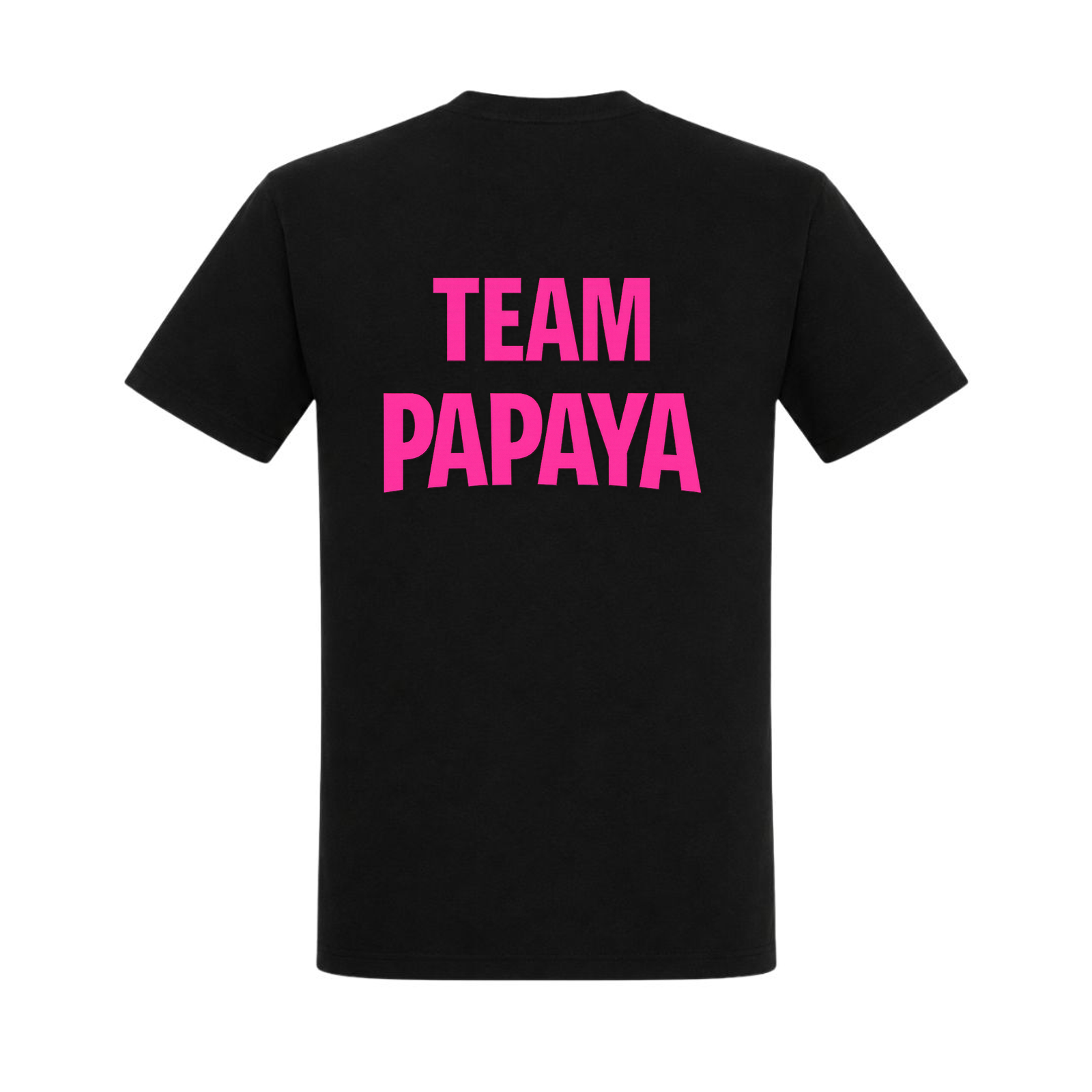 Papaya Pink Basic T-Shirt | KEJI - schwarz - Rueckseite