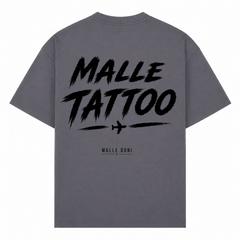 Malle Tattoo Oversized Shirt | Malle Doni  - dark grey 