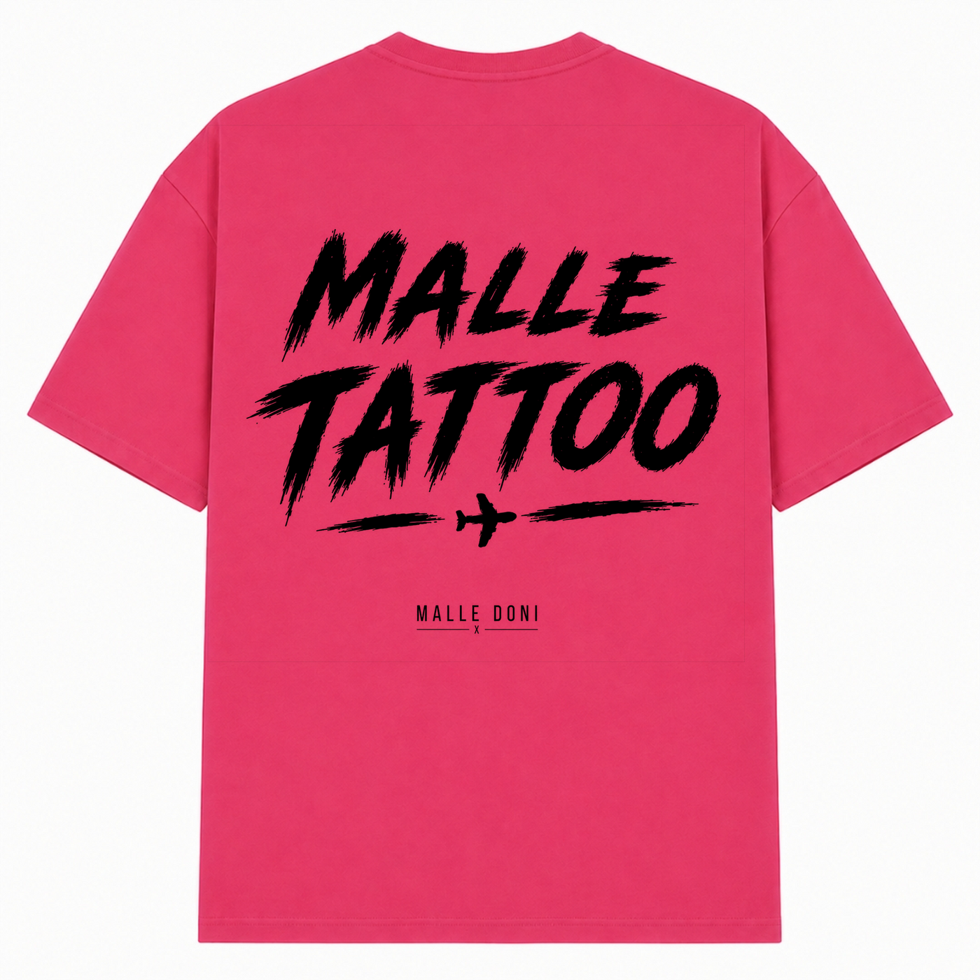 Malle Tattoo Oversized Shirt | Malle Doni  - Hibiskus Pink