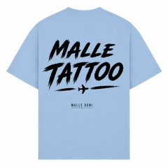 Malle Tattoo Oversized Shirt | Malle Doni  - powder blue