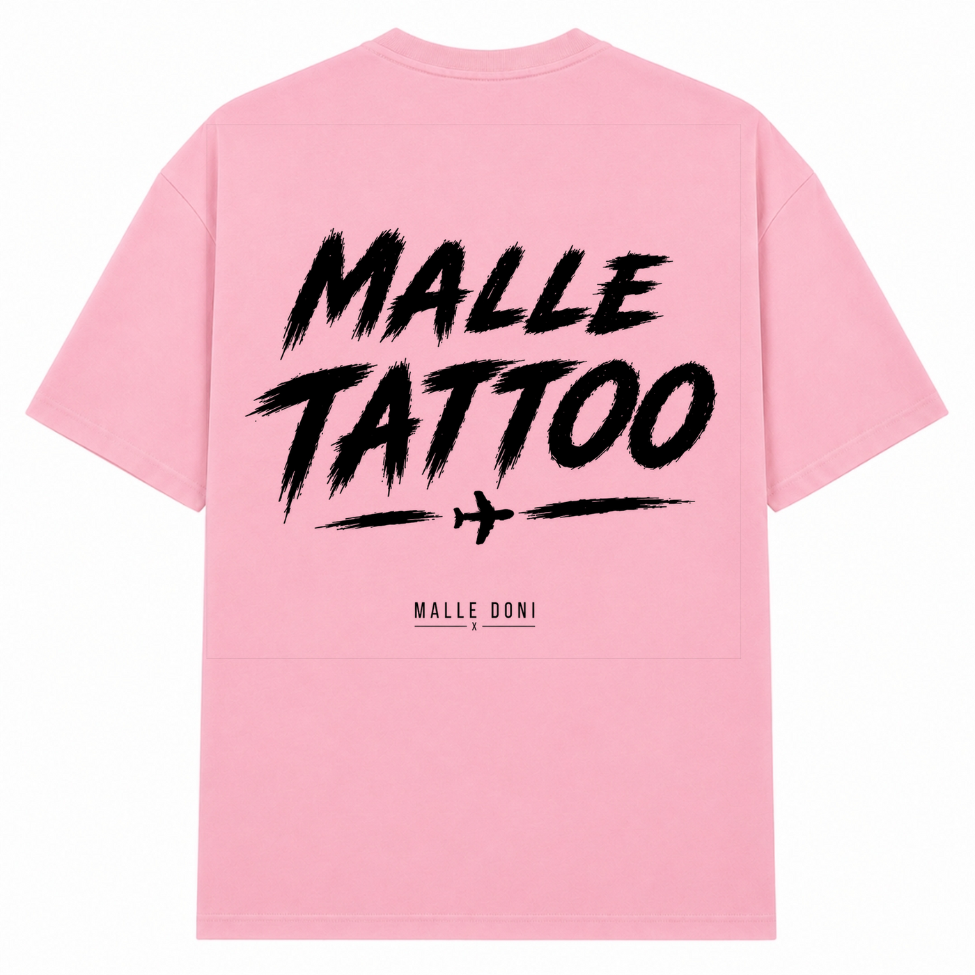 Malle Tattoo Oversized Shirt | Malle Doni  - Soft Pink 