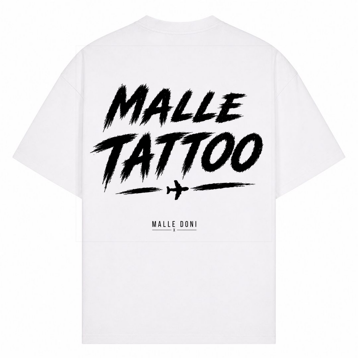 Malle Tattoo Oversized Shirt | Malle Doni  - Weiß