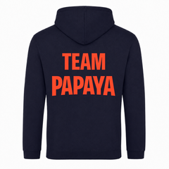 Team Papaya Basic Hoodie | KEJI - French Navy - Rueckseite