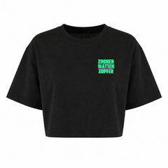 Zucker Oversized Crop Top | Ronnie Rummel - schwarz