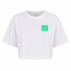 Zucker Oversized Crop Top | Ronnie Rummel - weiß