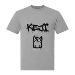 Papaya Schwarz Basic T-Shirt | KEJI - grey melange