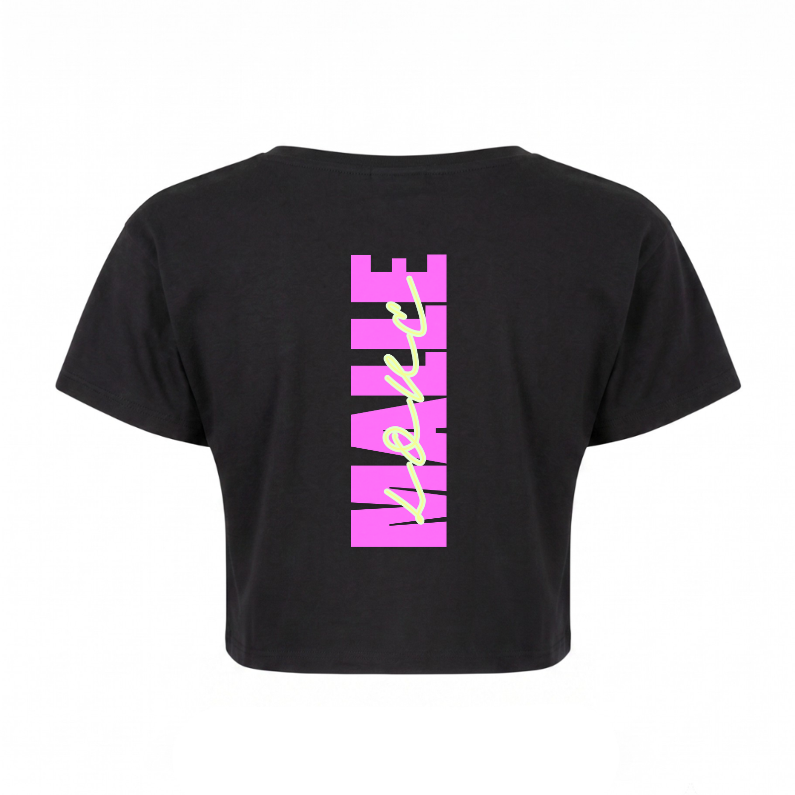 Malle Love Crop Top | Ronnie Rummel - schwarz - Rueckseite