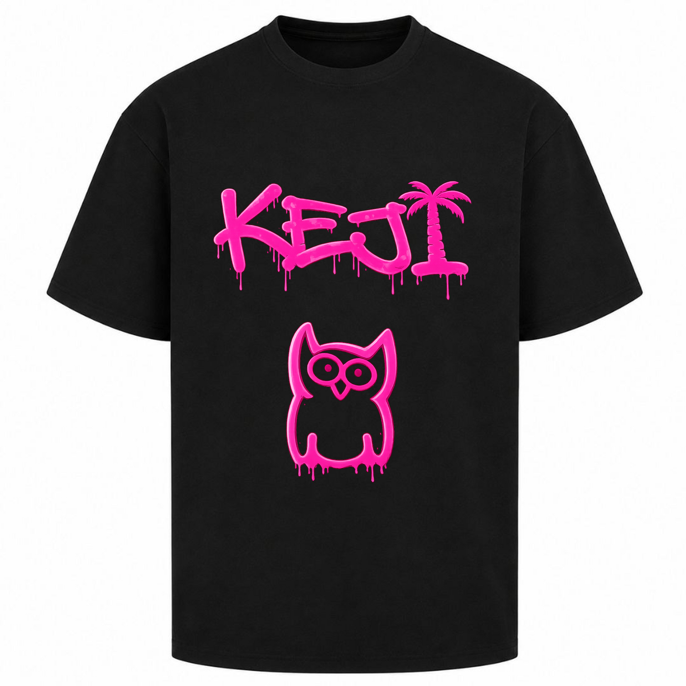 Team Papaya Oversized - Rosa | KEJI - Schwarz