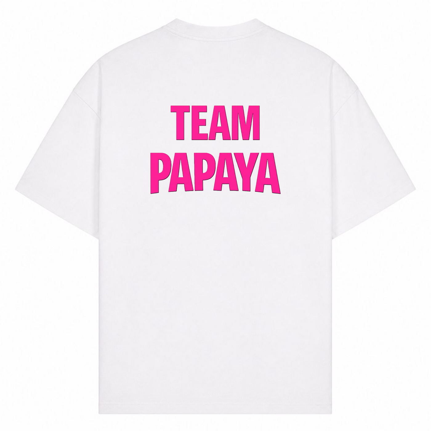 Team Papaya Oversized - Rosa | KEJI - Weiß - Rueckseite