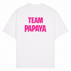 Team Papaya Oversized - Rosa | KEJI - Weiß - Rueckseite