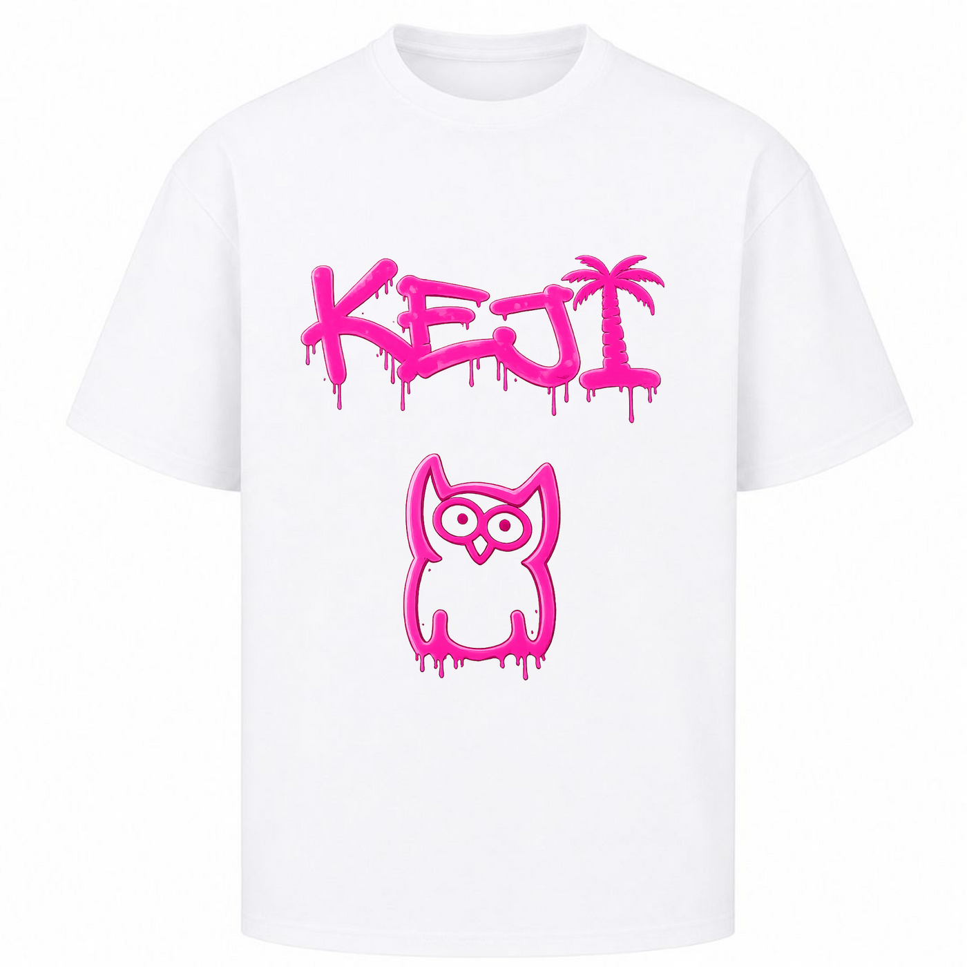Team Papaya Oversized - Rosa | KEJI - Weiß