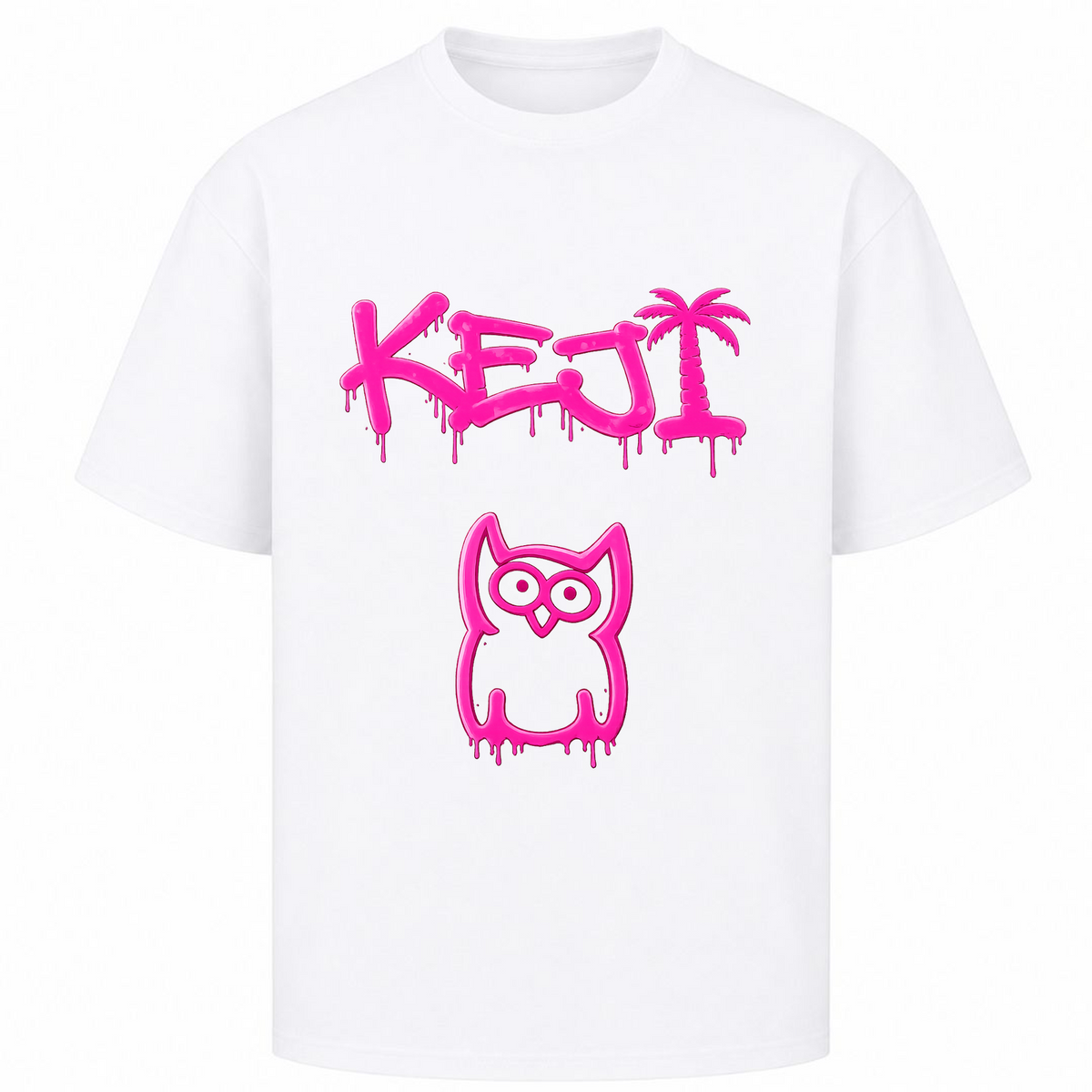 Team Papaya Oversized - Rosa | KEJI - Weiß
