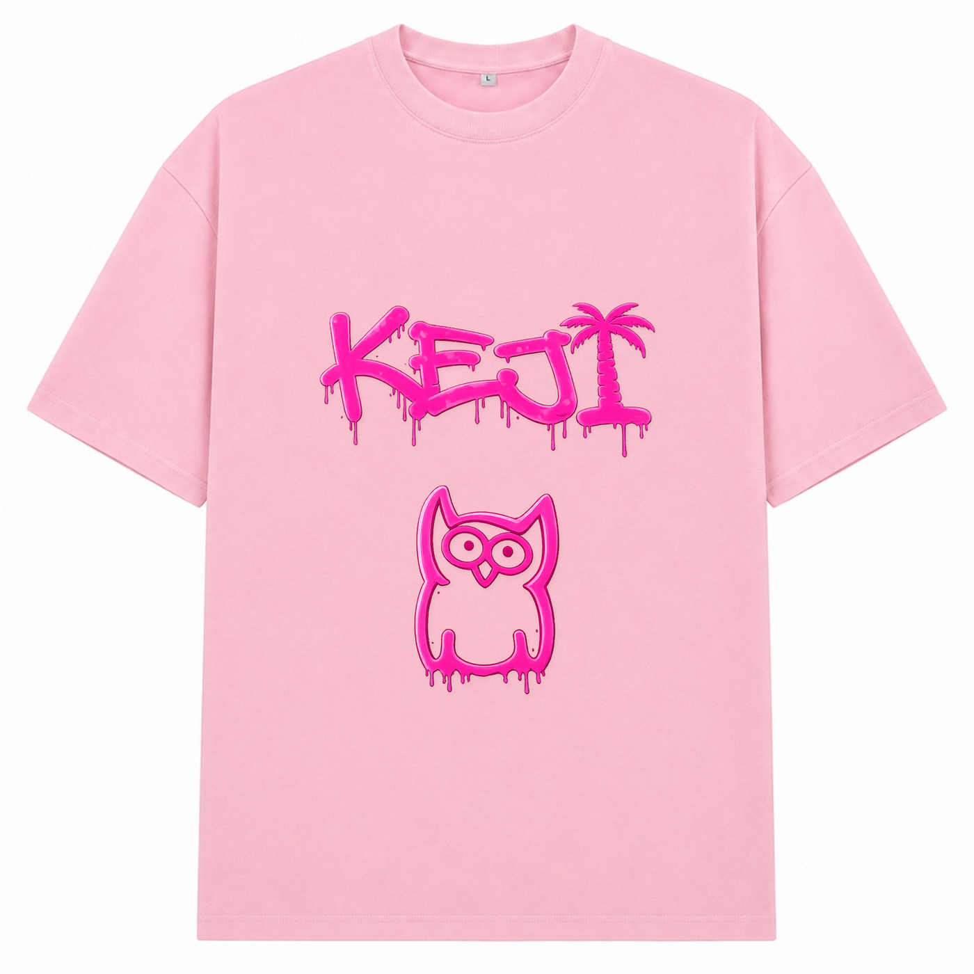 Papaya Oversized Shirt | KEJI - Soft Pink 