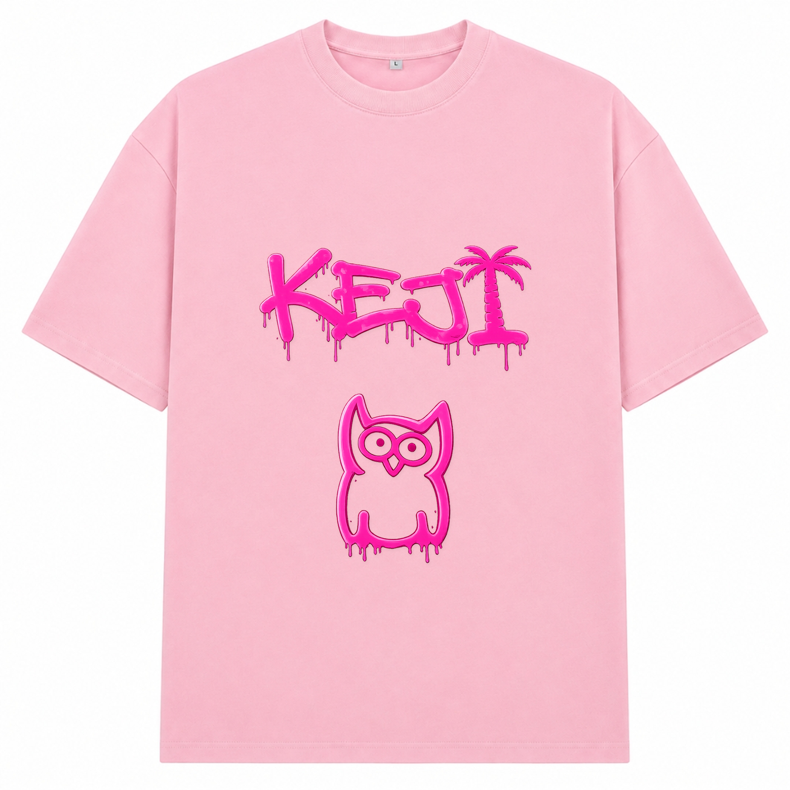 Papaya Oversized Shirt | KEJI - Soft Pink 