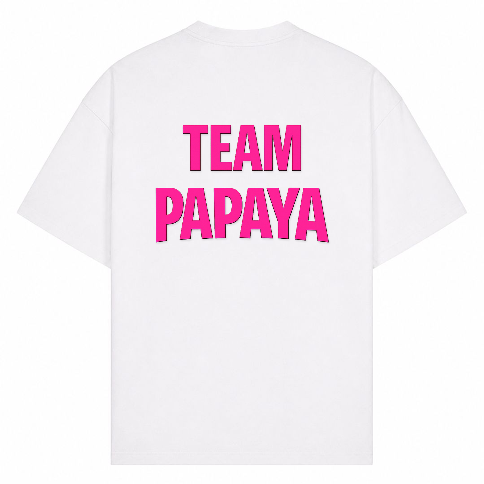 Papaya Oversized Shirt | KEJI - Weiß - Rueckseite