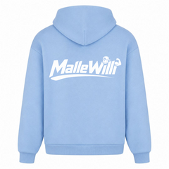Malle Willi Oversized Hoodie | Malle Willi - powder blue - Rueckseite
