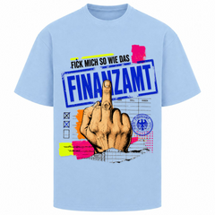 Mittelfinger Oversized Shirt | Malle Willi  - powder blue