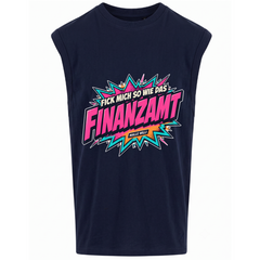 Finanzamt Bunt Tank Top | Malle Willi - navy
